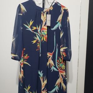 Shift dress with sleeve